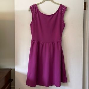 Juniors Kirra Large Open Back Skater Dress